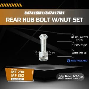 REAR HUB BOLT W/NUT SET 847416M1