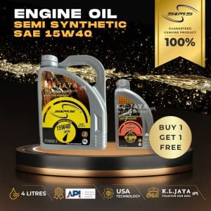 SIMS LUBRICANT SAE 15W40 SEMI SYNTHETIC ENGINE OIL 4L