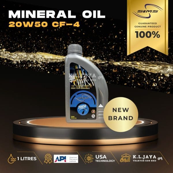 SIMS LUBRICANT 20W50 MINERAL ENGINE OIL 1L