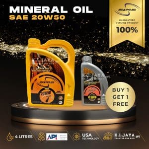 SIMS LUBRICANT SAE 20W50 MINERAL ENGINE OIL 4L