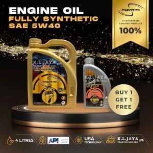 SIMS LUBRICANT SAE 5W40 FULLY SYNTHETIC ENGINE OIL 4L